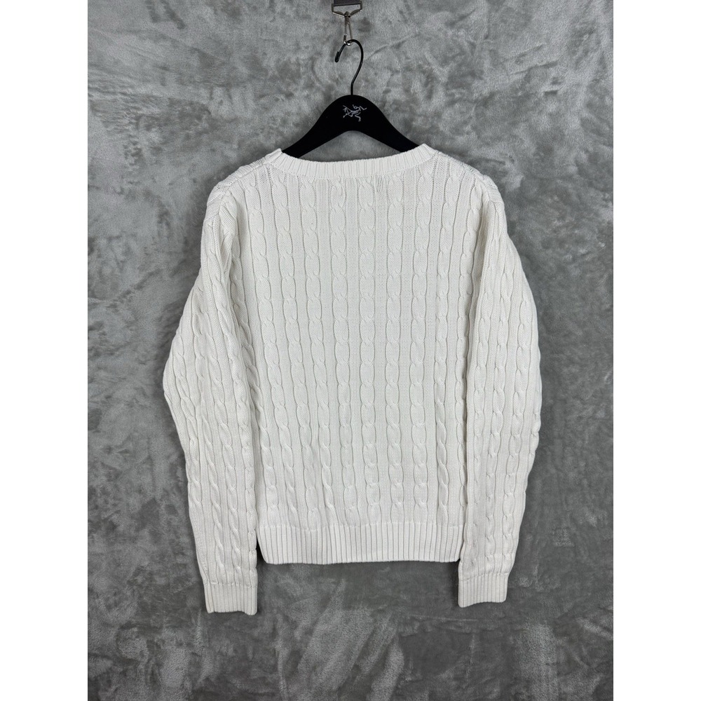 Vintage Lilly Pulitzer Cable Knit Sweater Cotton Womens Size Large Utility - Picture 2 of 9